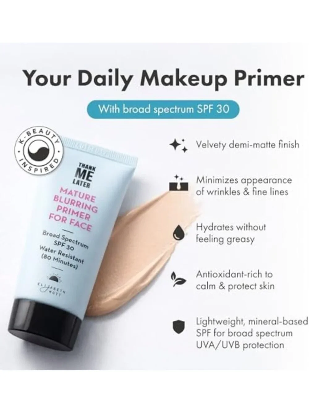 Blurring Face Primer with SPF 30 - Smooth Finish & Long-Lasting Makeup, 30g